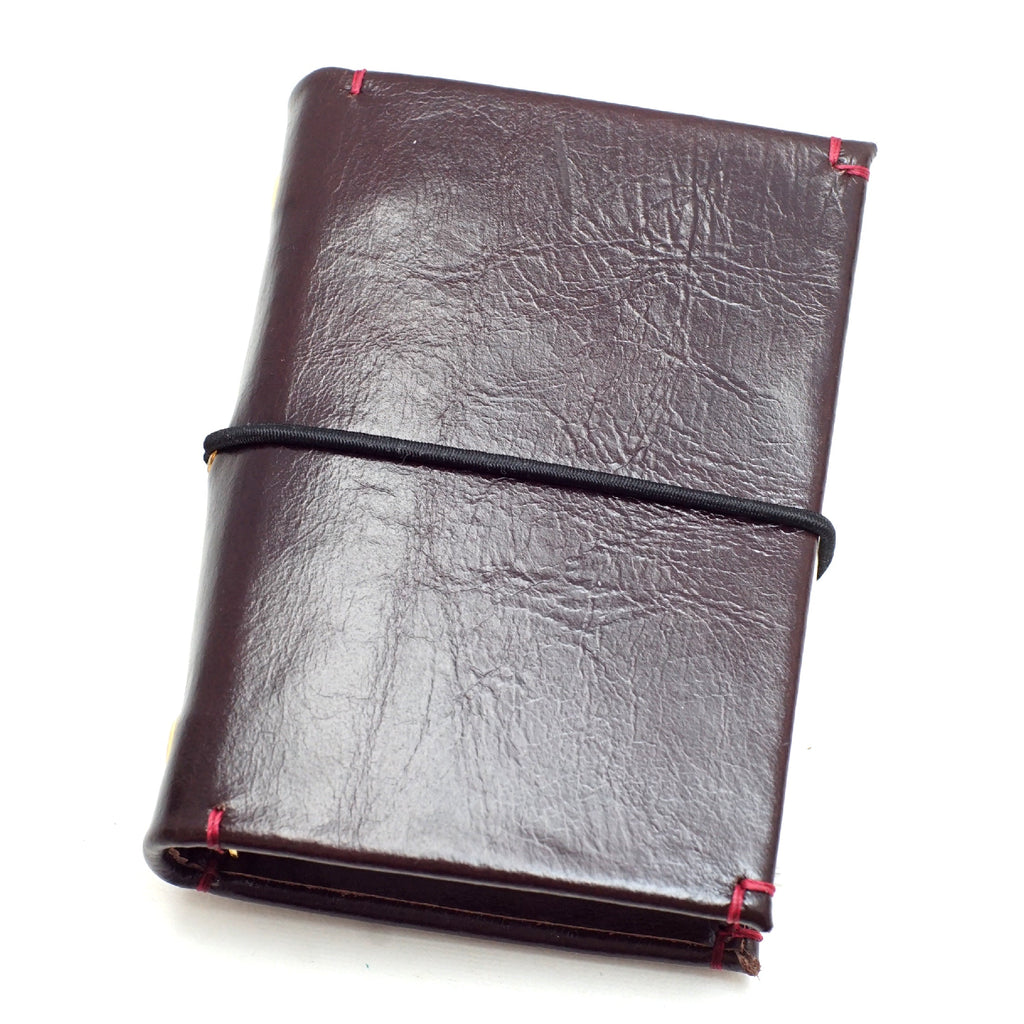 Handmade genuine leather M5 pocket notebook, featured product image