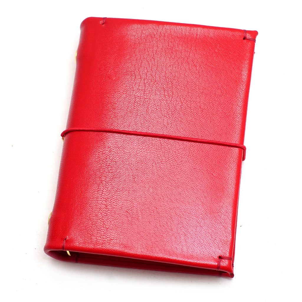 Handmade genuine leather M5 pocket notebook, featured product image